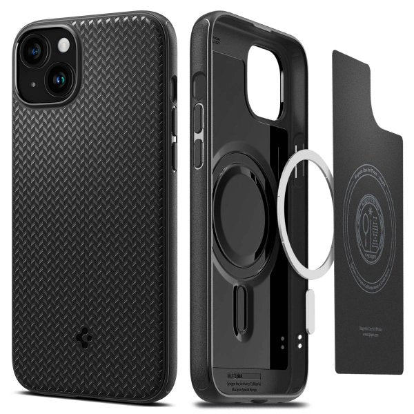 Spigen iPhone 15 Cover Mag Armor MagFit Mat Sort
