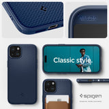 Spigen iPhone 15 Cover Mag Armor MagFit Navy Blue