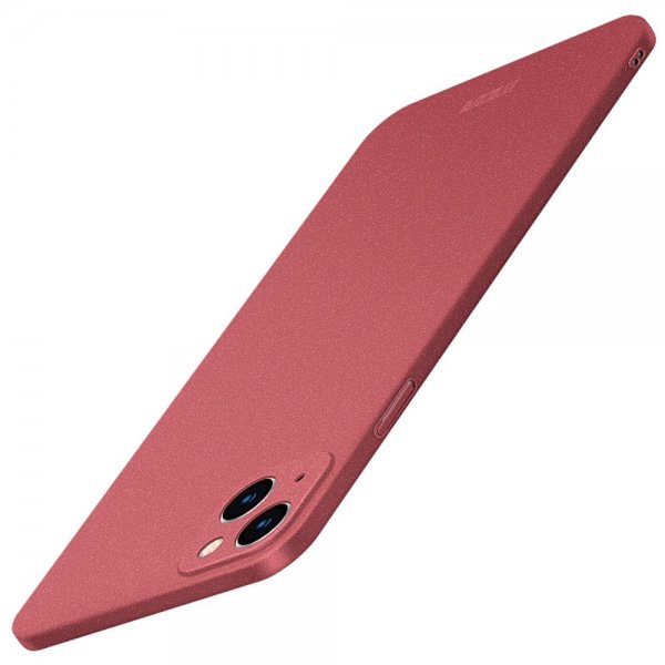 Mofi iPhone 15 Cover Mat Skjold Rød