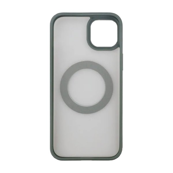 Rvelon iPhone 15 Cover Drejbart MagSafe Stativ Grøn