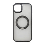 Rvelon iPhone 15 Cover Roterbart MagSafe Stativ Mat Sort
