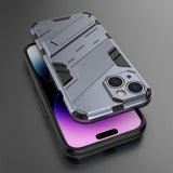 iPhone 15 Cover med Stativ Mørkeblå