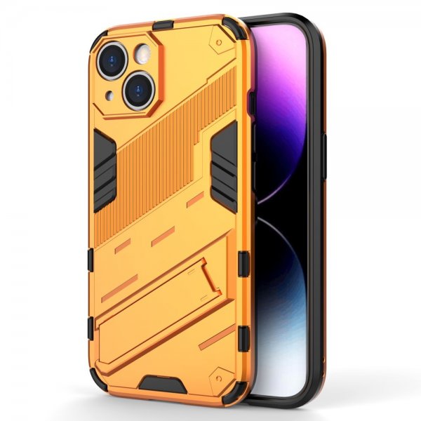 iPhone 15 Cover med Stativ Orange