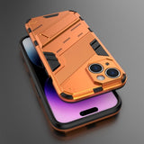 iPhone 15 Cover med Stativ Orange
