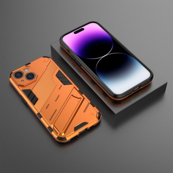 iPhone 15 Cover med Stativ Orange