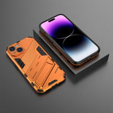 iPhone 15 Cover med Stativ Orange