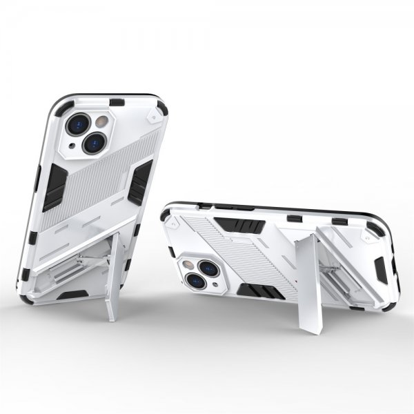 iPhone 15 Cover med Stativ Hvid