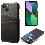 iPhone 15 Cover med to Kortlommer Sort
