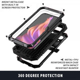 R-JUST iPhone 15 Cover Metal Stødsikkert Sort