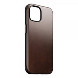 Nomad iPhone 15 Cover Modern Leather Case Horween Rustic Brown