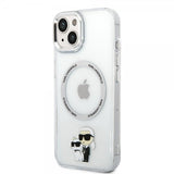 Karl Lagerfeld iPhone 15 Cover NFT Karl & Choupette Transparent