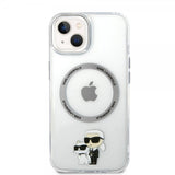 Karl Lagerfeld iPhone 15 Cover NFT Karl & Choupette Transparent