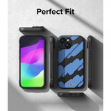 Ringke iPhone 15 Cover Onyx Design Blue Brush