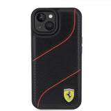 Ferrari iPhone 15 Cover Perforeret Sort