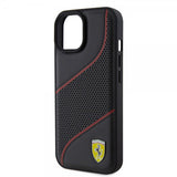 Ferrari iPhone 15 Cover Perforeret Sort