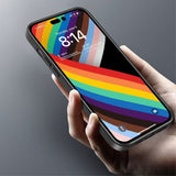 X-Level iPhone 15 Cover Plated Kant Sort