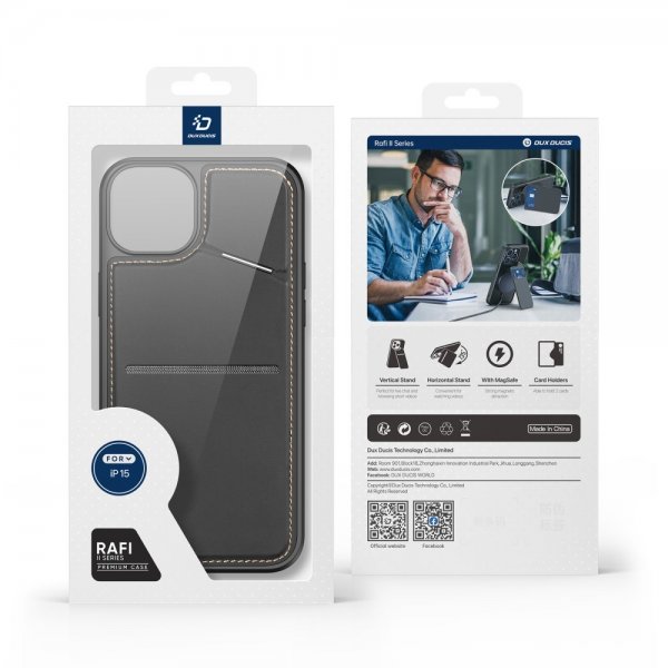 Dux Ducis iPhone 15 Cover Rafi II Series MagSafe Sort