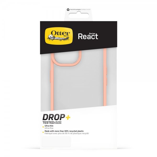 Otterbox iPhone 15 Cover React Peach Perfect