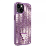 Guess iPhone 15 Cover Rhinestone Lilla