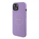 Guess iPhone 15 Cover Saffiano MagSafe Lilla