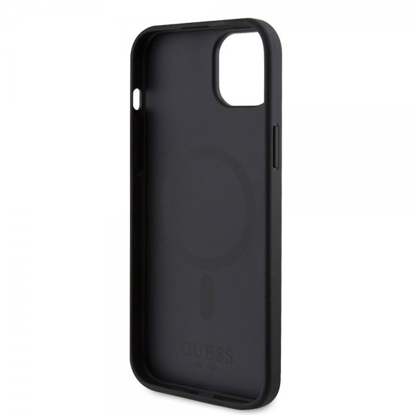 Guess iPhone 15 Cover Saffiano MagSafe Sort