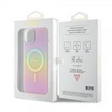 Guess iPhone 15 Cover Script MagSafe Rosa
