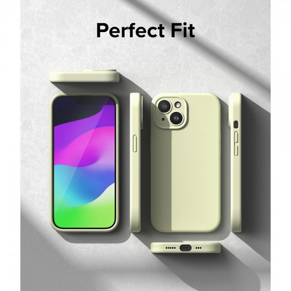 Ringke iPhone 15 Cover Silikone Magnetisk Sunny Lime