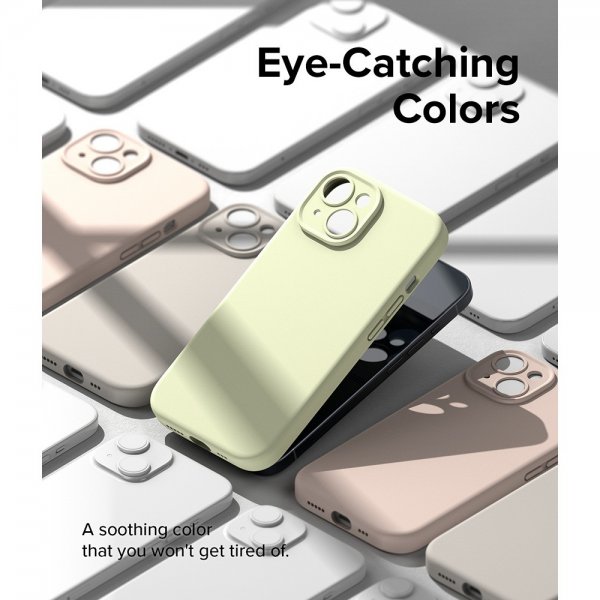 Ringke iPhone 15 Cover Silikone Magnetisk Sunny Lime
