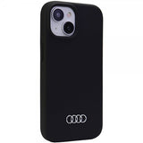 Audi iPhone 15 Cover Silikone Sort