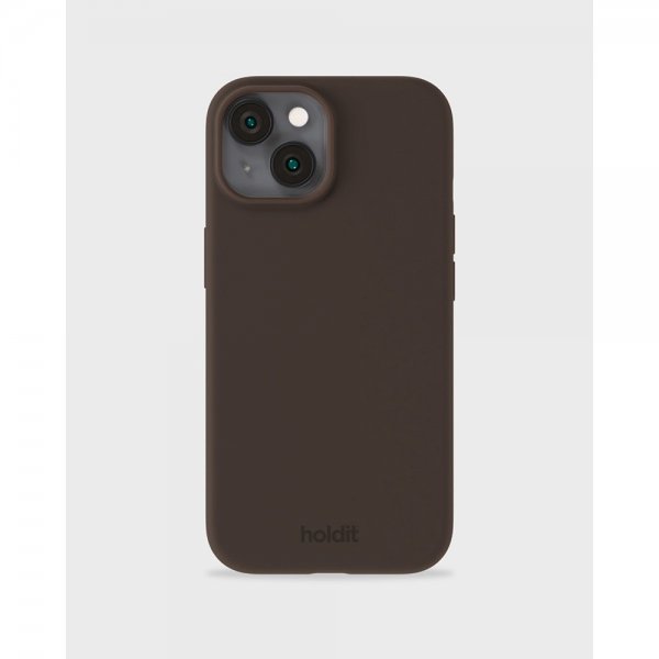 holdit iPhone 15 Cover Silikone Chocolate