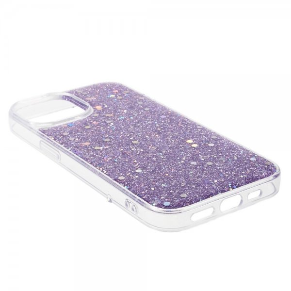 Nordic Covers iPhone 15 Cover Sparkle Series Lilac Purple