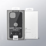 Nillkin iPhone 15 Cover Super Frosted Shield Pro Logo Hole Blå