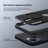 Nillkin iPhone 15 Cover Super Frosted Shield Pro Logo Hole Sort