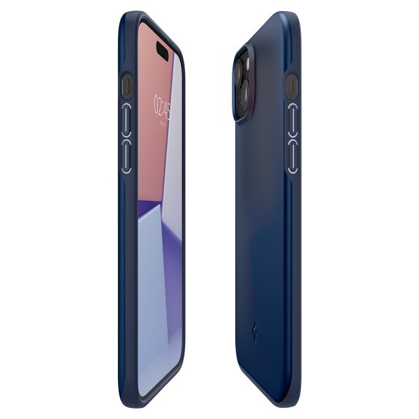 Spigen iPhone 15 Cover Thin Fit Navy Blue
