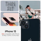 Spigen iPhone 15 Cover Thin Fit Pink Sand