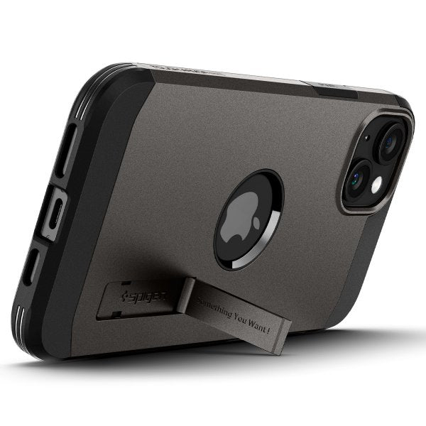 Spigen iPhone 15 Cover Tough Armor MagFit Gunmetal