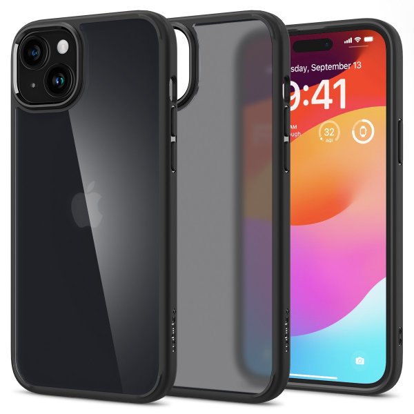 Spigen iPhone 15 Cover Ultra Hybrid Frost Black