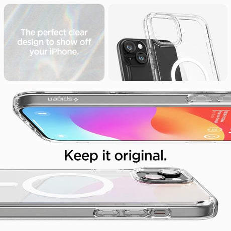 Spigen iPhone 15 Cover Ultra Hybrid MagFit Hvid