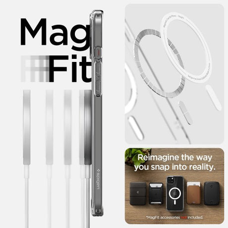 Spigen iPhone 15 Cover Ultra Hybrid MagFit Hvid