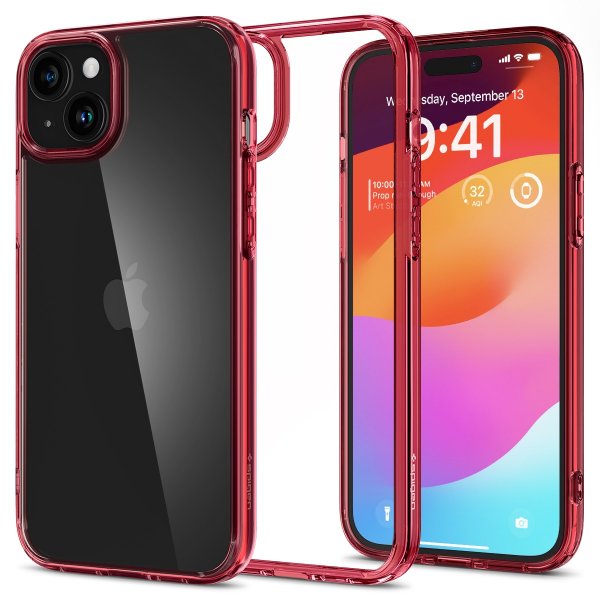 Spigen iPhone 15 Cover Ultra Hybrid Red Crystal