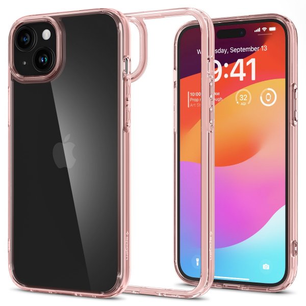 Spigen iPhone 15 Cover Ultra Hybrid Rose Crystal