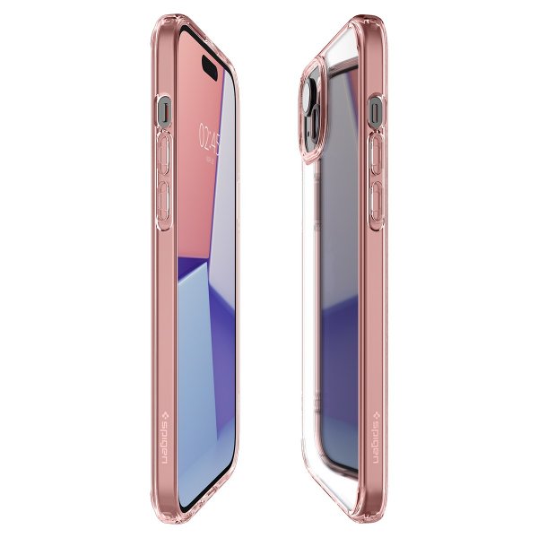 Spigen iPhone 15 Cover Ultra Hybrid Rose Crystal