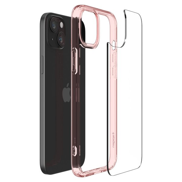 Spigen iPhone 15 Cover Ultra Hybrid Rose Crystal