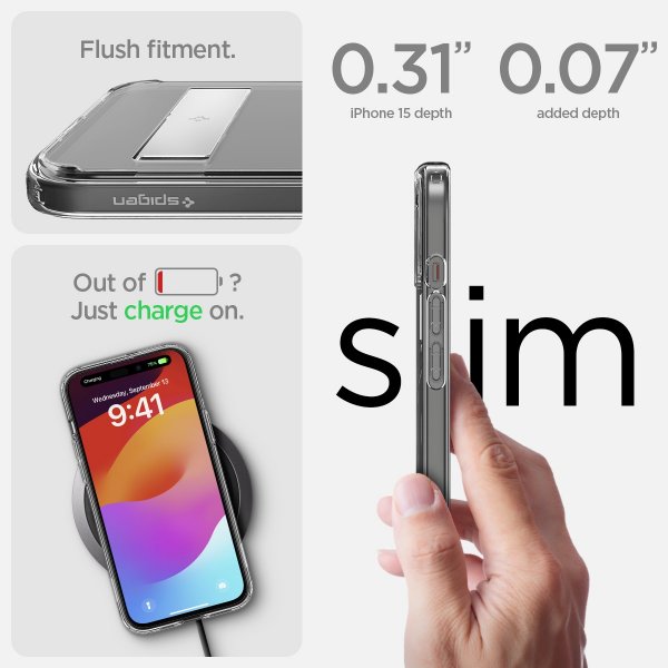 Spigen iPhone 15 Cover Ultra Hybrid S MagFit Crystal Clear