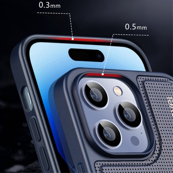 X-Level iPhone 15 Cover V-shape Blå