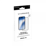 Vivanco iPhone 15 Skærmbeskyttelse Fuld Skærm