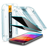 Spigen iPhone 15/iPhone 16 Skærmbeskyttelse GLAS.tR EZ Fit Privacy 2-pak