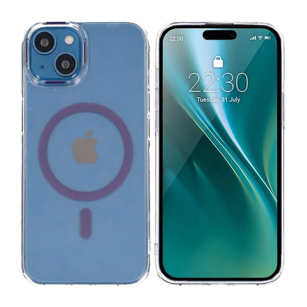 iPhone 15 Cover TPU MagSafe Lilla