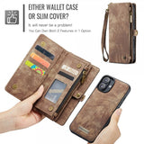 CaseMe iPhone 16 Etui 008 Series Aftageligt Cover Brun