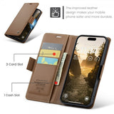 CaseMe iPhone 16 Cover 023 Series Brun